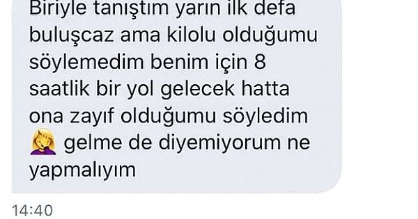 Kilolu Olmasına Rağmen Kendisi İçin 8 Saat Yol Gelecek Erkeğe Zayıf Olduğunu Söyleyen Kadına Gelen Komik Yorumlar