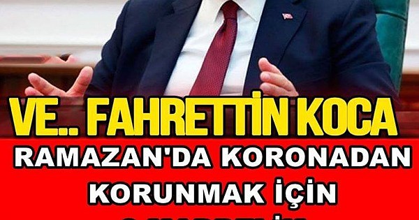  Bakan Koca Açıkladı 9 Maddelik Korunma Yolu