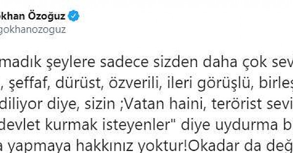 Gökhan Özoğuz'dan Süleyman Soylu'ya