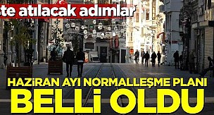 Haziran ayı normalleşme planı belli oldu