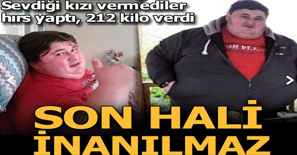 Kilosu nedeniyle sevdiği kızla evlenemeyince, 6 ayda 212 kilo verdi