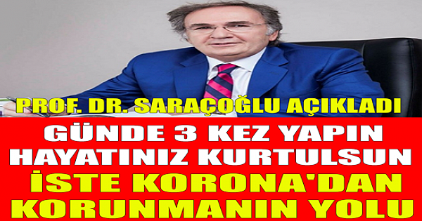 İbrahim Saraçoğlu'ndan Virüsten Korunmak İçin Müthiş Bilgiler