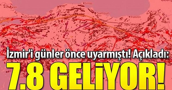  Korkutan uyarı! 7,8 büyüklüğünde deprem geliyor!