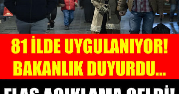 Sokağa çıkma yasağı ile ilgili flaş açıklama! İçişleri Bakanlığı duyurdu.