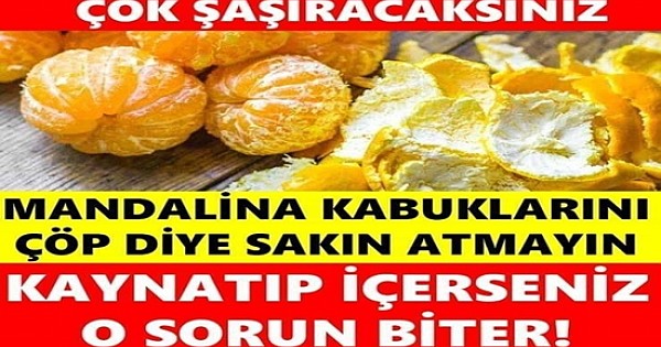 Mandalina Kabuğunu Sakın Atmayın