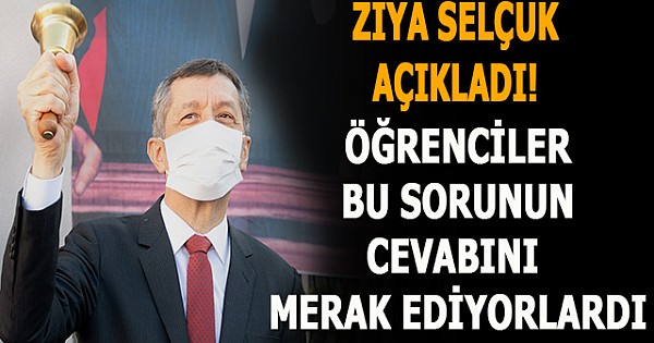 Son dakika: Ziya Selçuk açıkladı! İlkokul, ortaokul ve liselerde yüz yüze eğitimin detayları belli oldu!