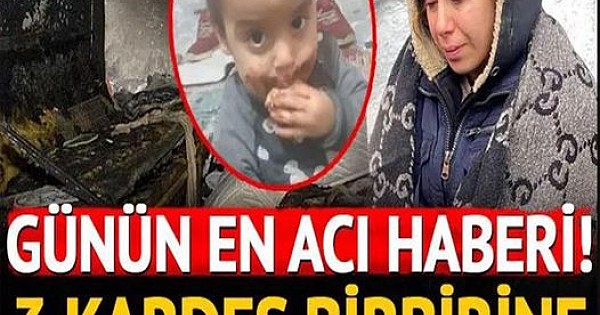 3 kardeş birbirine sarılmış halde bulundu