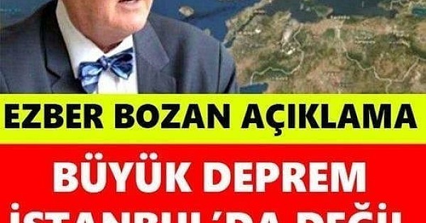 Büyük deprem İstanbul'da değil o şehirde olucak