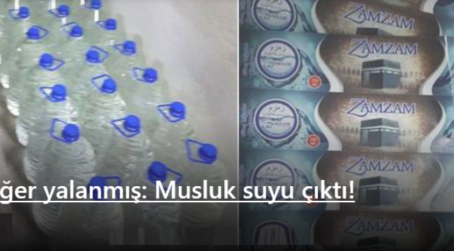 Meğer Yalanmış Musluk Suyu Çıktı