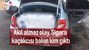 Akıl almaz olay, Sigara kaçakcısı bakın kim çıktı