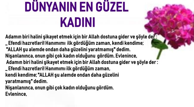 DÜNYANIN EN GÜZEL KADINI