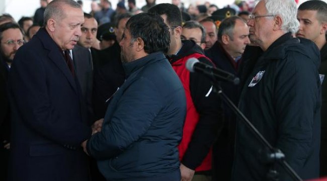 Cumhurbaşkanı Erdoğan Şehit Baysal'ın cenaze törenine katıldı