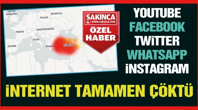 Türkiye'de internet neden çöktü? İnternet neden yavaş? Twitter, Facebook, Youtube, Whatsapp neden çöktü?