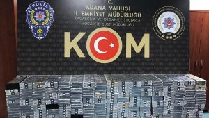 Adana'da piyasa değeri 1 milyon 396 bin 500 lira olan kaçak malzeme ele geçti