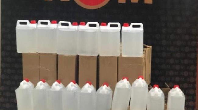 Aydın'da 2 bin 697 litre kaçak alkol ele geçirildi