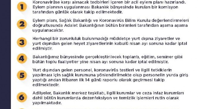 Bakan Gül: Koronavirüse karşı Bakanlık olarak tüm tedbirlerimizi aldık