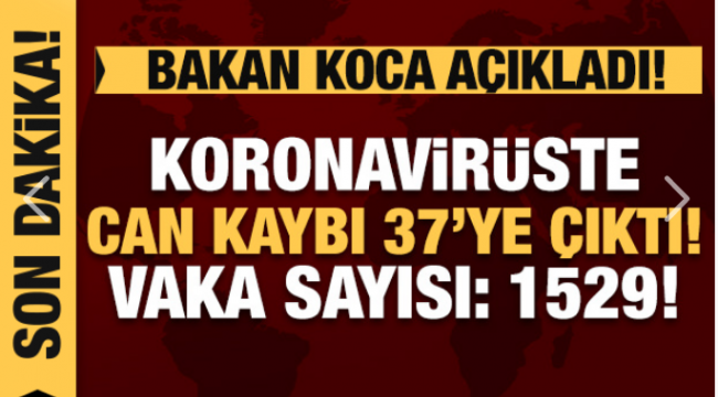 Bakan Koca açıkladı: Koronavirüste 7 can kaybı 