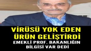 Emekli Prof. Abdullah Çoban koronavirüsü yok edeceğini iddia ettiği ürünü tanıttı 'bakanlığın bilgisi var' dedi