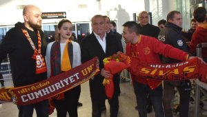 Galatasaray'a Sivas'ta coşkulu karşılama