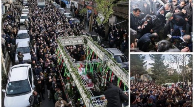 İran'da cenaze törenindeki kalabalık tepkilere neden oldu