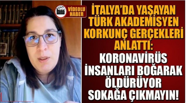 İtalya'da yaşayan araştırma görevlisi korkunç gerçekleri anlattı