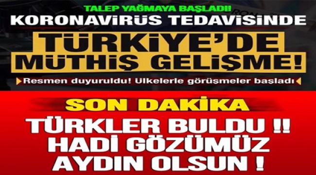 Koronavirüs tedavisinde Türkiye'de müthiş gelişme! Türk Işın tedavis