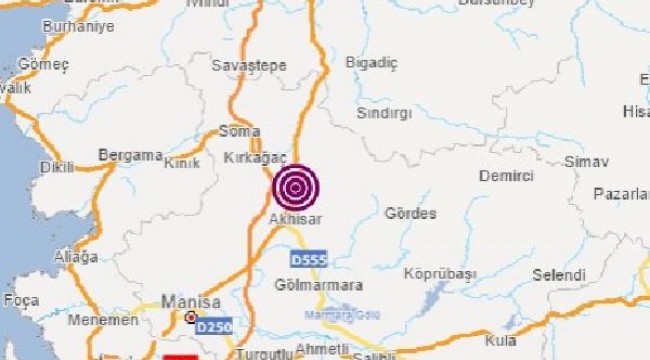 Manisa'da 4.1 büyüklüğünde deprem