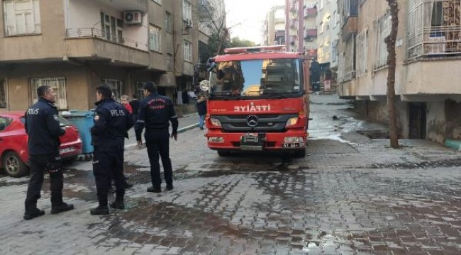 Ocakta bırakılan yemekten yangın çıktı