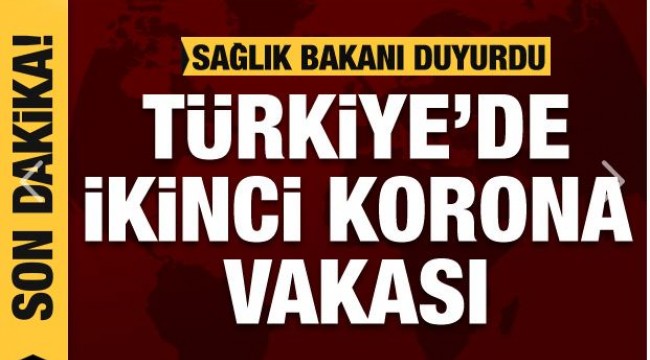 Türkiye'de ikinci korona vakası