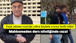 Yaşlı adamı rencide eden kişinin cezası belli oldu