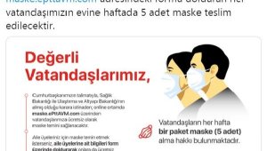 20-65 yaş arası vatandaşlara ücretsiz maske dağıtılacak