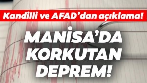 AFAD son dakika duyurdu: Manisa'da deprem!