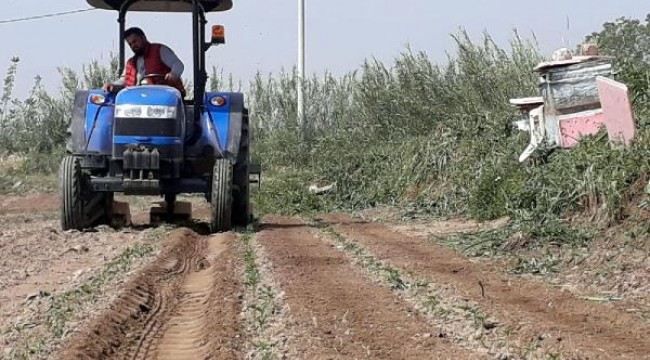 Atçalı çiftçiler üretime devam etti