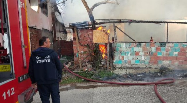 Baba ve oğlunu öldüren kişinin evi yandı