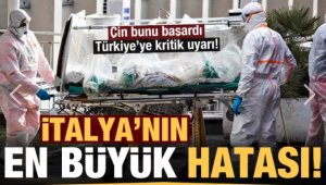 'Çin başardı, İtalya büyük hata yaptı' deyip koronavirüsle ilgili Türkiye'yi uyardı!