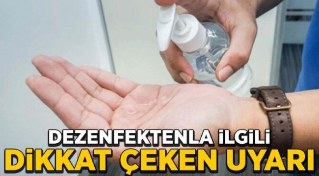 Dezenfektan ürünleri hakkında uyarı: El egzamasına yol açıyor