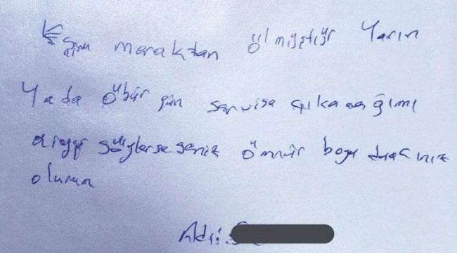 Doktorları ağlatan not 