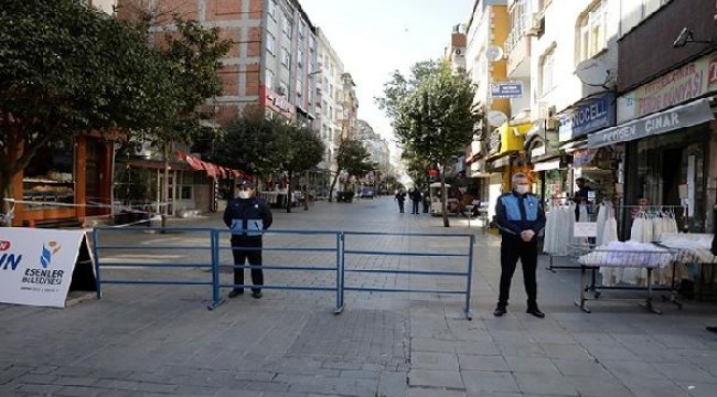 Esenler'de bazı alanlar yaya trafiğine kapatıldı