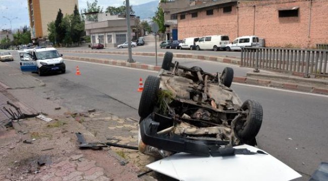 Güvercinlerini yemlemeye giderken kazada yaralandı