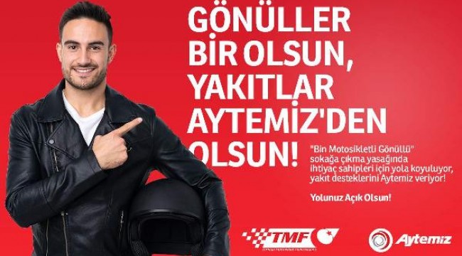 Motosikletli gönüllülere akaryakıt desteği