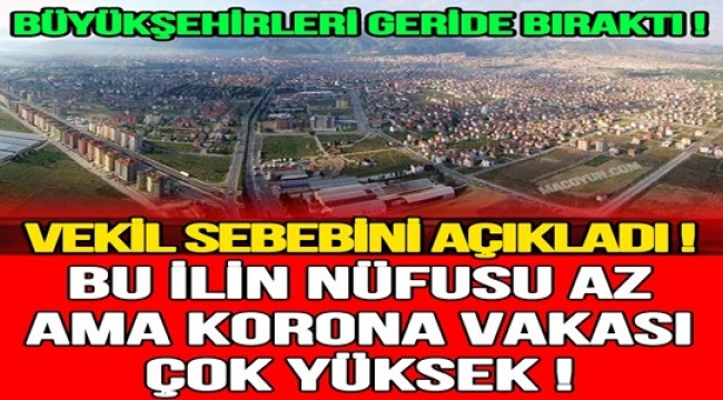 Nüfusları az ama korona vakası çok yüksek ! Vekil acı gerçeği açıkladı