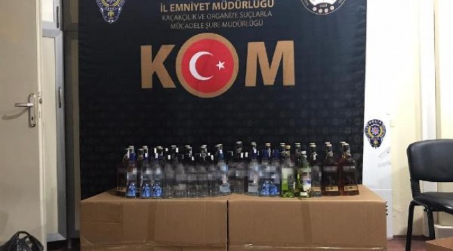 Osmaniye'de kaçak ve sahte içki operasyonu