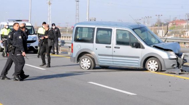 Polis memuru, nöbet dönüşü kazada yaralandı