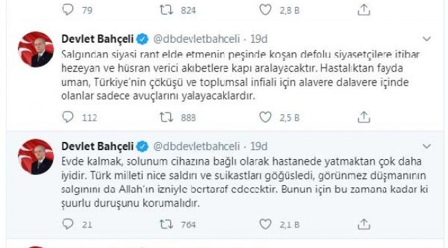 Bahçeli: Kontrollü hayat, bundan sonra yegane çözümdür