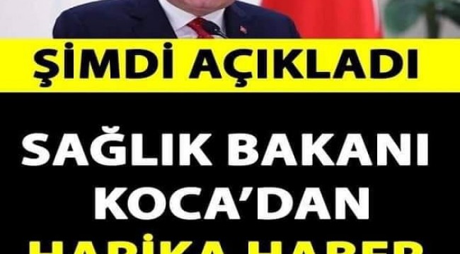 Bakan Koca'dan son dakika açıklamaları