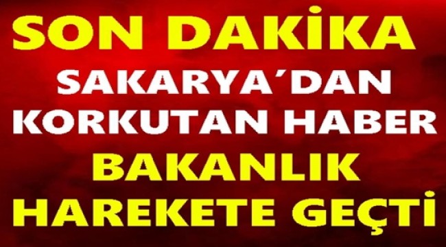 BAKANLIK HAREKETE GEÇTİ 