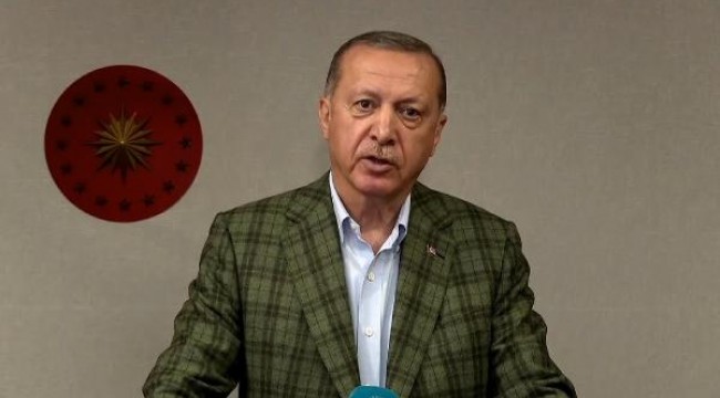 Cumhurbaşkanı Erdoğan 19.19'da İstiklal Marşı okudu