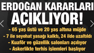 Erdoğan yeni kararlar açıkladı! 7 ile seyahat yasağı kalktı...