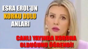 Esra Erol, konuğuna koronavirüs teşhisi konulduğunu canlı yayında öğrendi