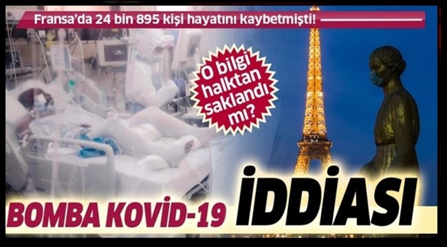 Fransa'da ilk Kovid-19 vakasının 27 Aralık'ta görüldüğü iddia edildi